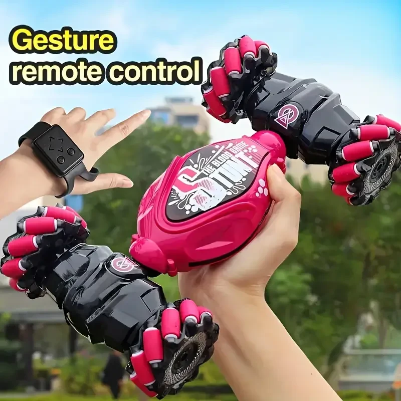 TurboDrift 4WD Gesture Controlled RC Car – Dual-Side Rotating Off-Road Vehicle with LED Lights & Music