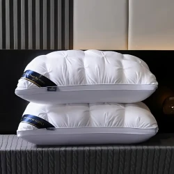 1pc 48x74cm Deep Sleep Neck Support Pillow – Non-Collapsing High Pillow for Sleeping