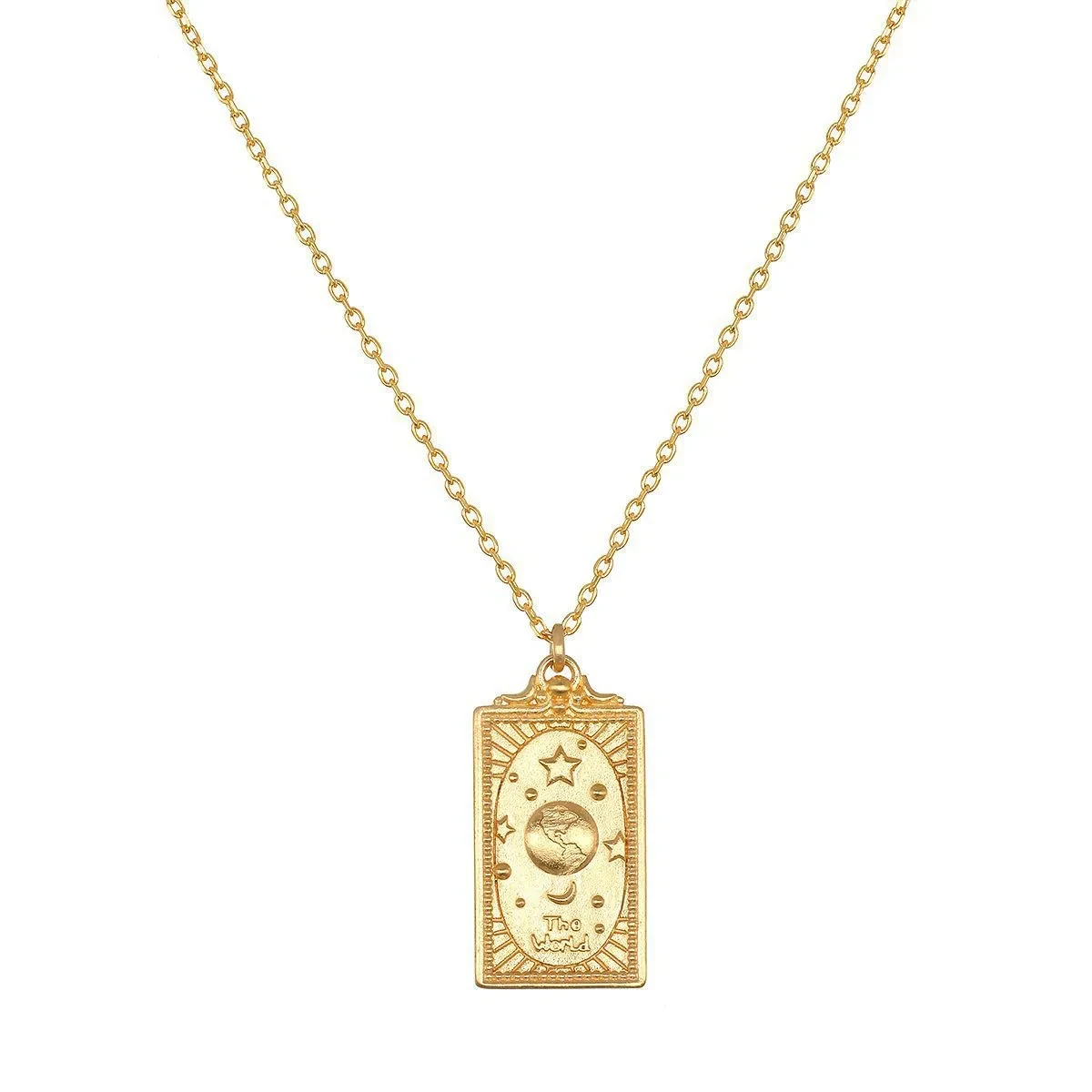 Titanium Steel Vintage Classic Tarot Necklace Fashion Ornament