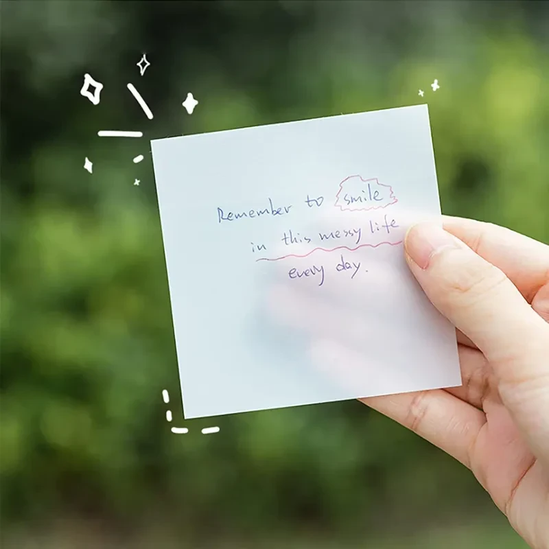 Transparent Post-it Notes Adhesive Student Notes Stickers