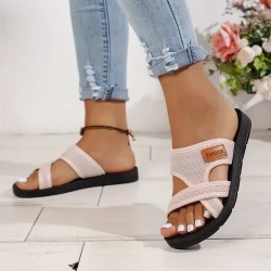 Women’s Hollow Mesh Slide Sandals