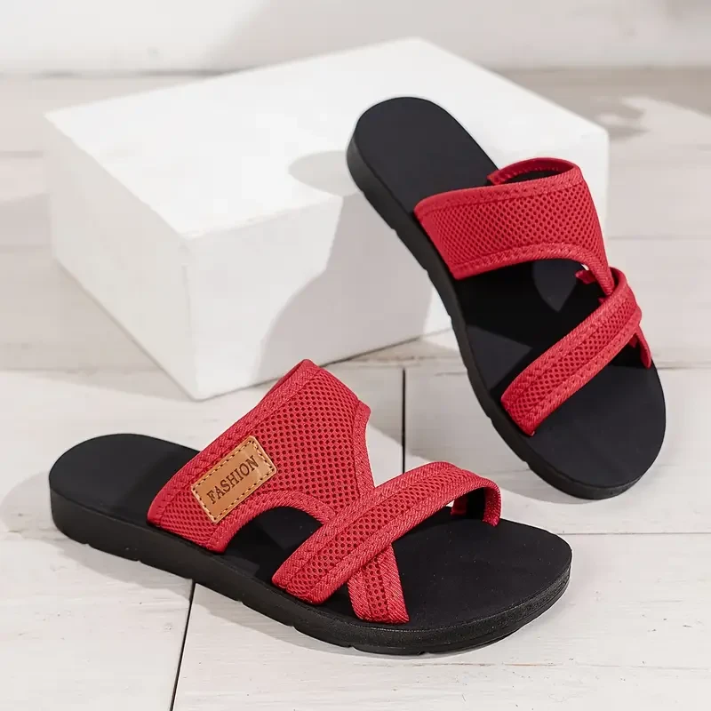 Women’s Hollow Mesh Slide Sandals