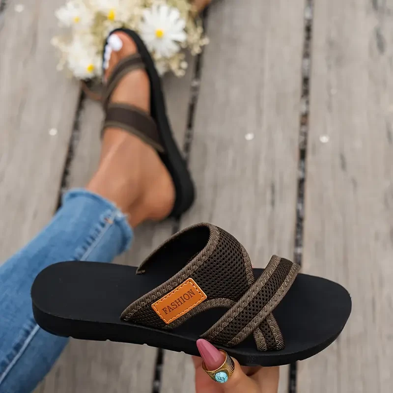 Women’s Hollow Mesh Slide Sandals