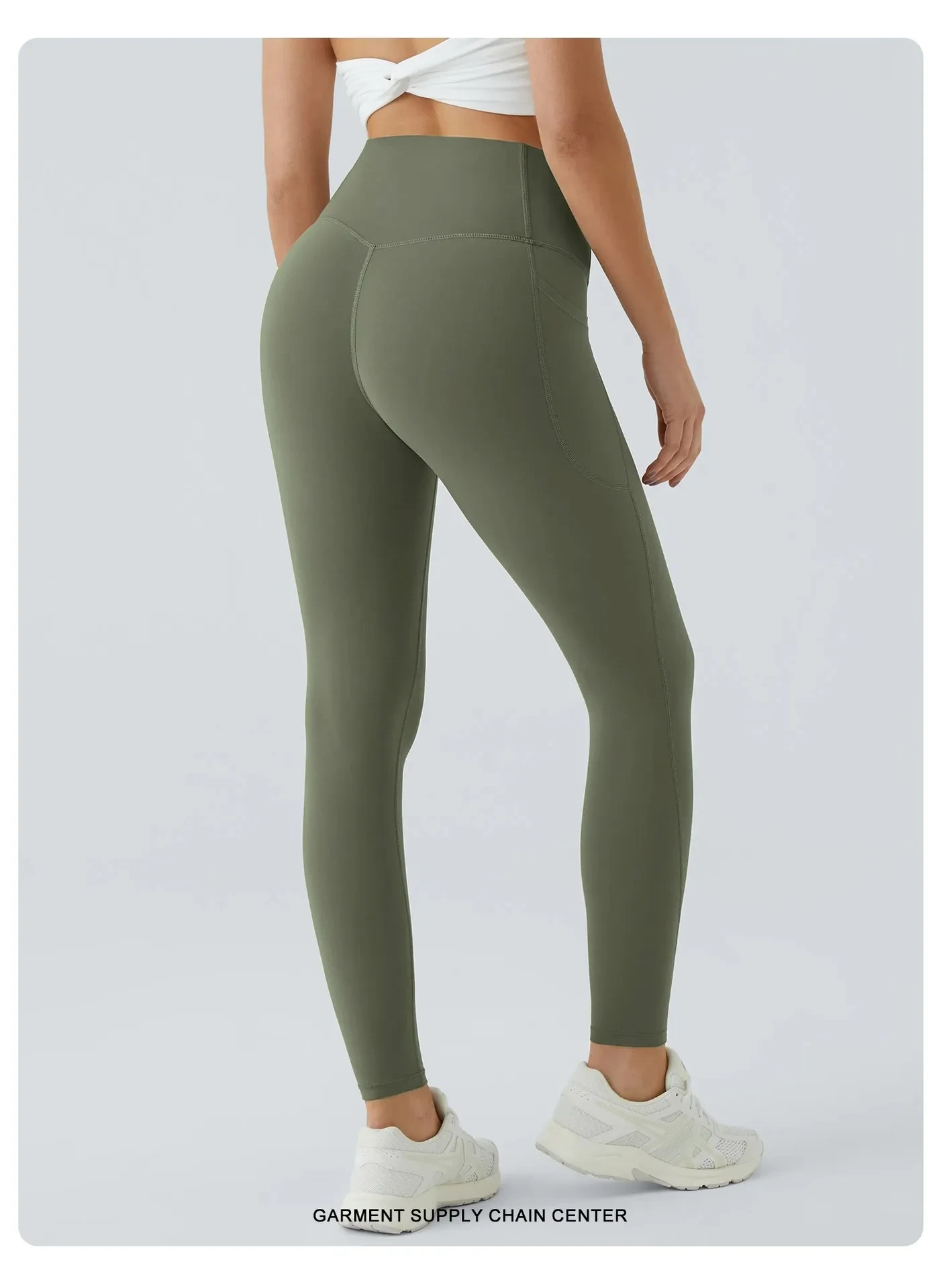 SoCinched High Waisted Tummy Control Side Pocket Shaping Training UltraSculpt Leggings