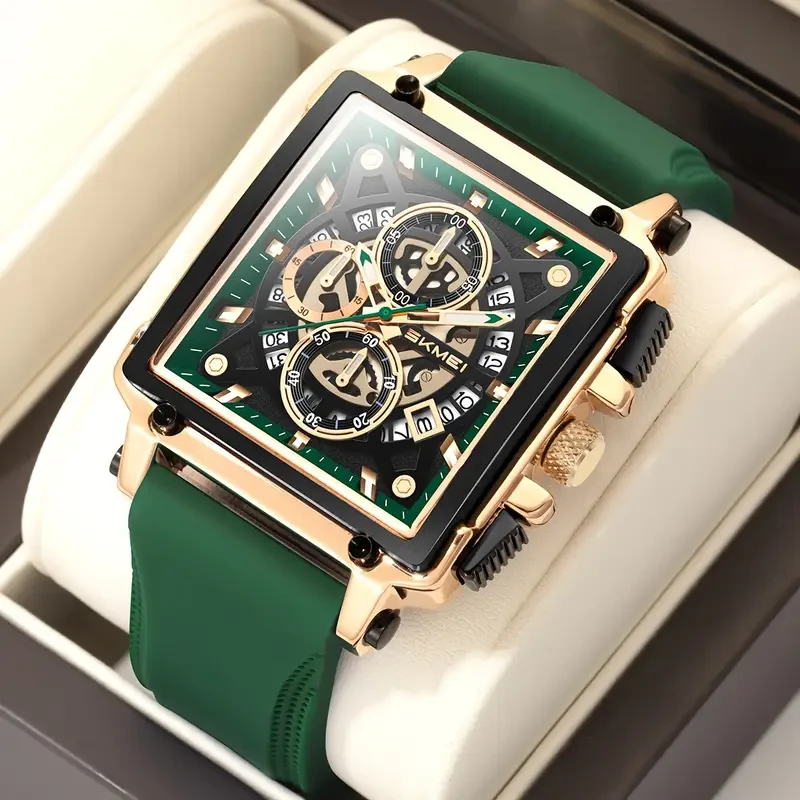 SKMEI Men's Fashion Quartz Watch – with Creative Tape Design