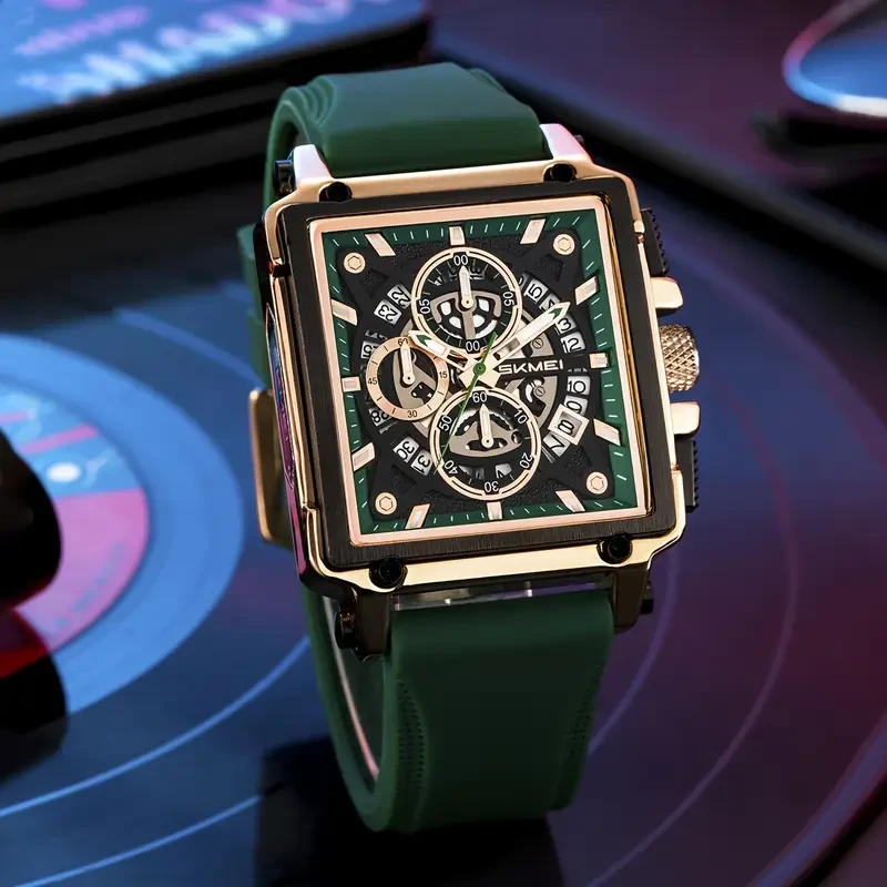 SKMEI Men's Fashion Quartz Watch – with Creative Tape Design