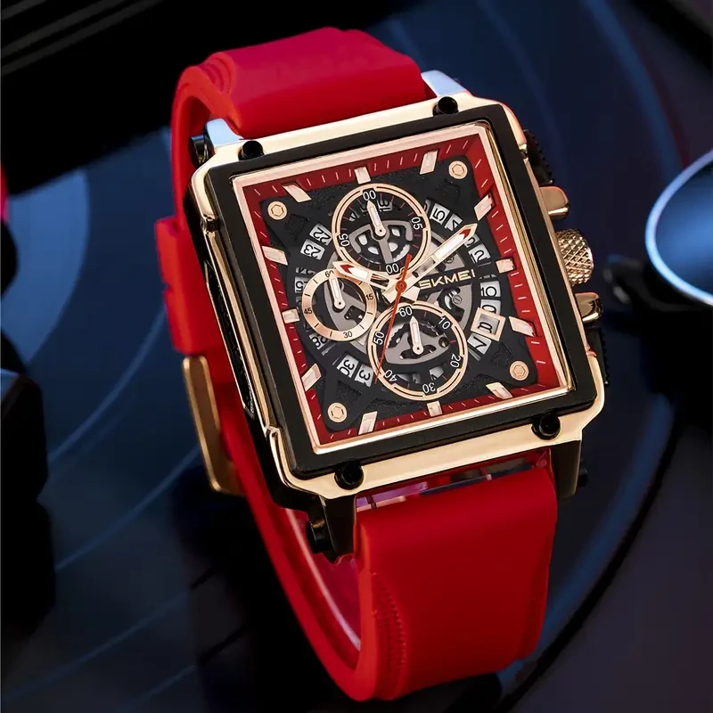 SKMEI Men's Fashion Quartz Watch – with Creative Tape Design