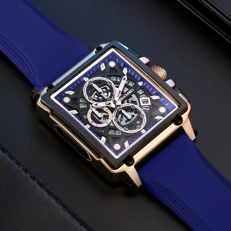 SKMEI Men's Fashion Quartz Watch – with Creative Tape Design