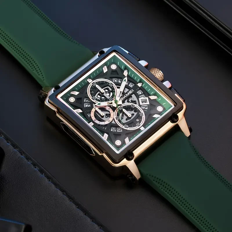 SKMEI Men's Fashion Quartz Watch – with Creative Tape Design