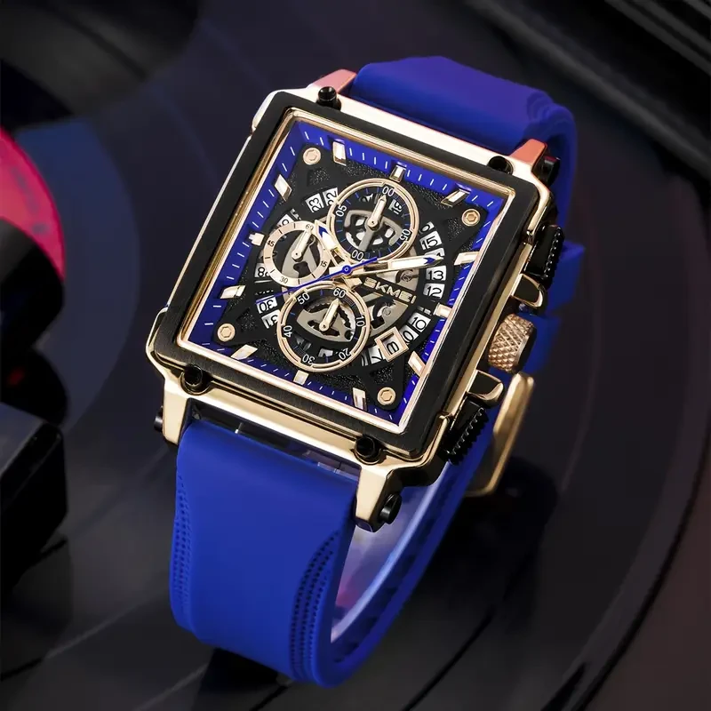 SKMEI Men's Fashion Quartz Watch – with Creative Tape Design