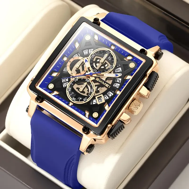 SKMEI Men's Fashion Quartz Watch – with Creative Tape Design