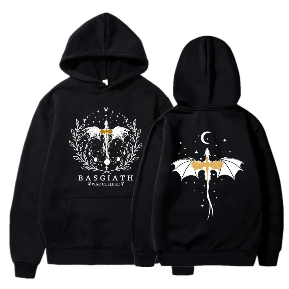 Basgiath War College Cotton Hoodies – Fourth Wing Printed Graphic Sweatshirt