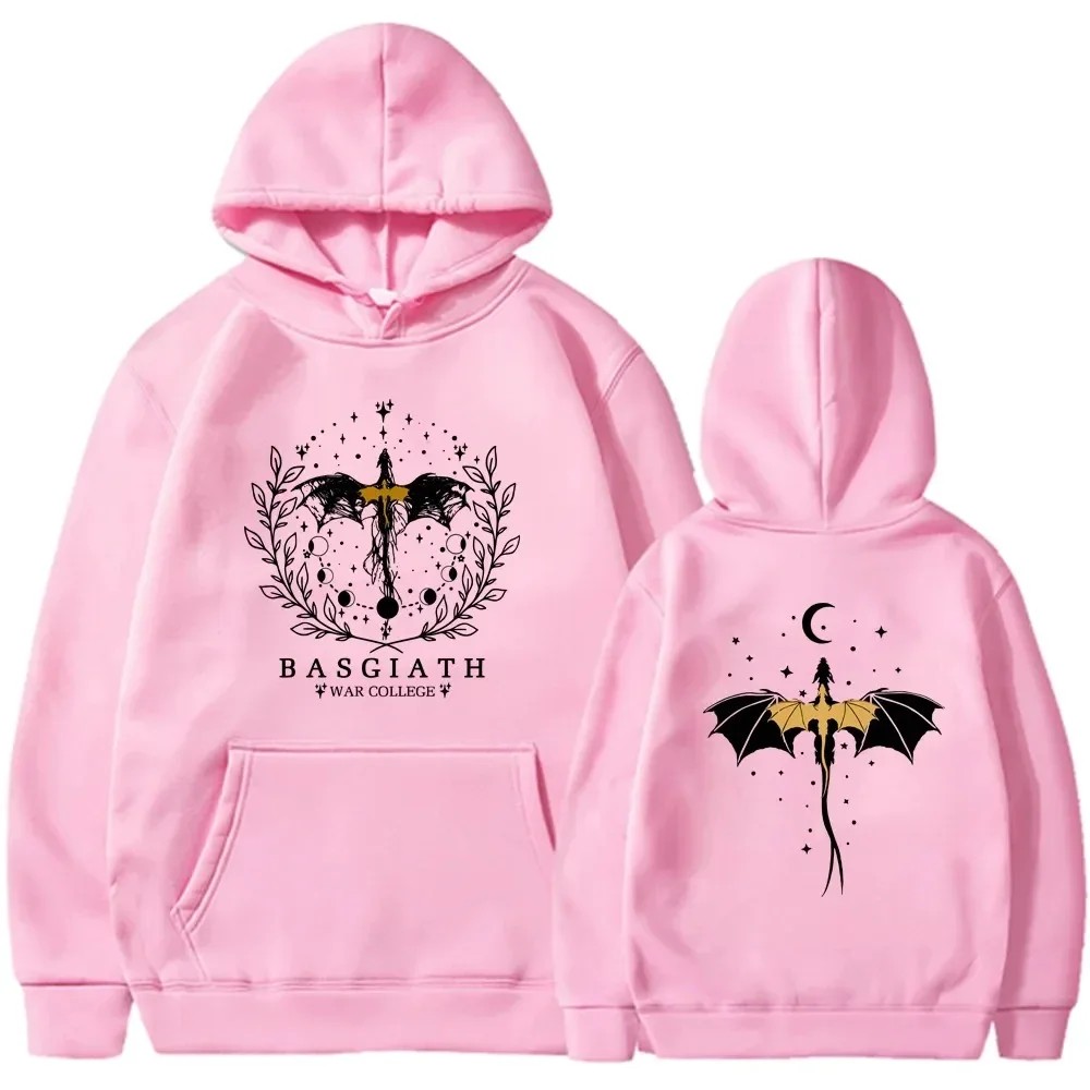 Basgiath War College Cotton Hoodies – Fourth Wing Printed Graphic Sweatshirt
