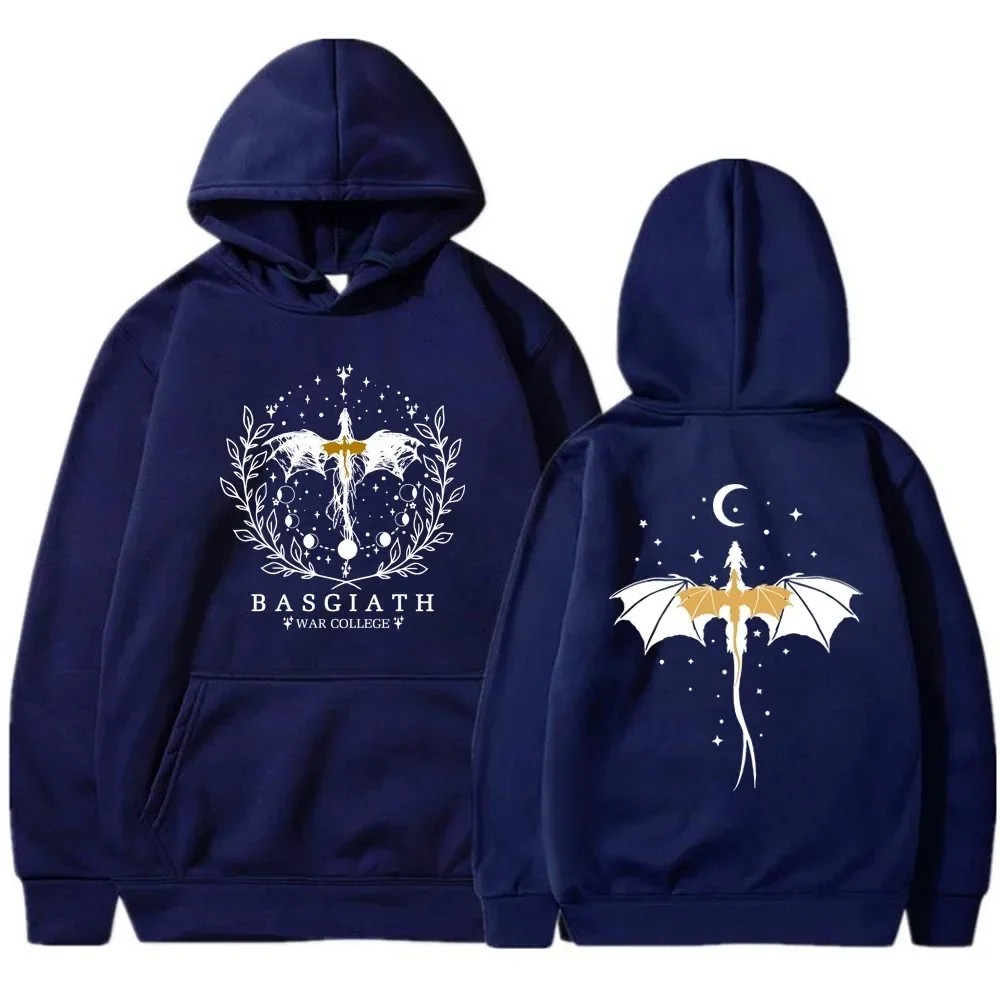Basgiath War College Cotton Hoodies – Fourth Wing Printed Graphic Sweatshirt