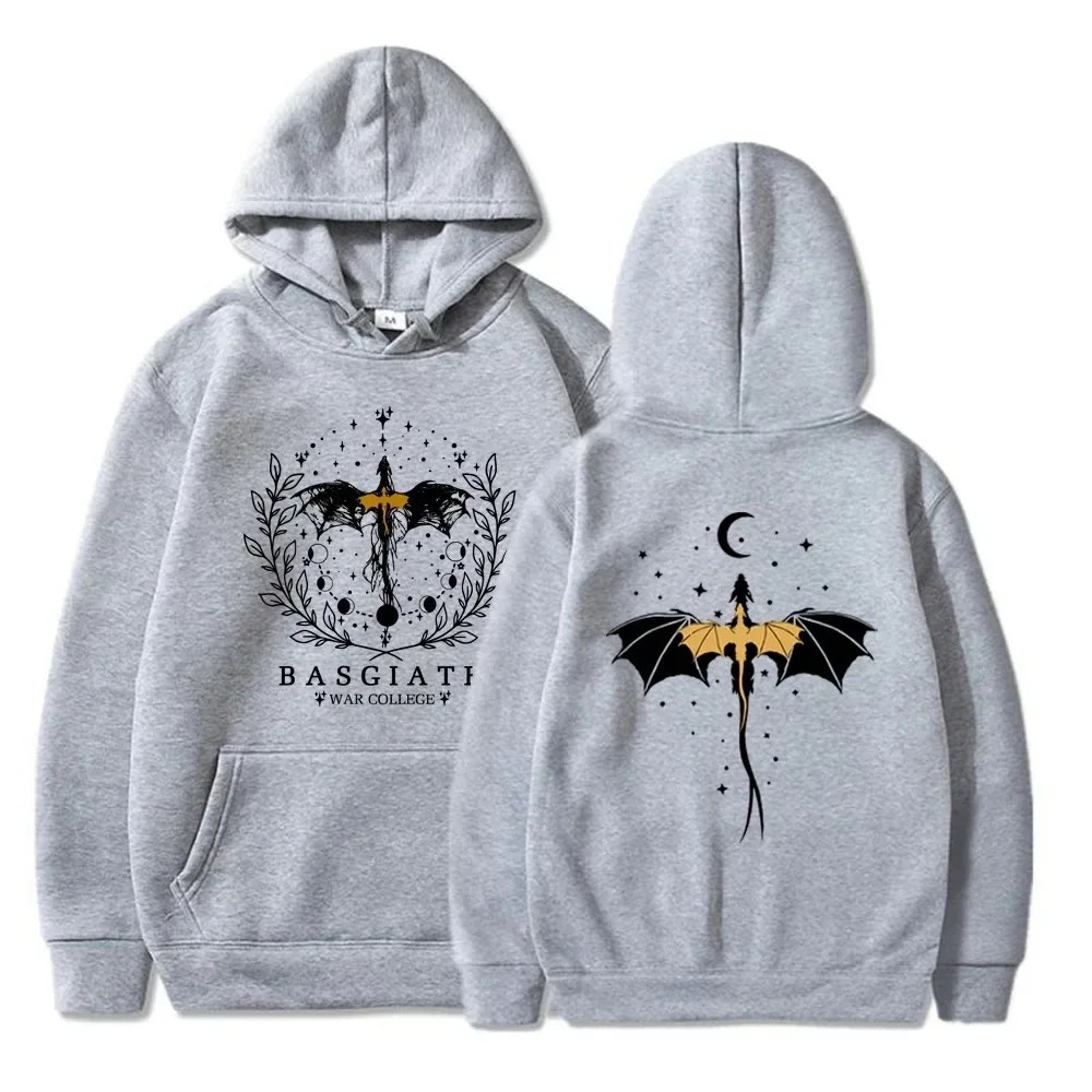 Basgiath War College Cotton Hoodies – Fourth Wing Printed Graphic Sweatshirt