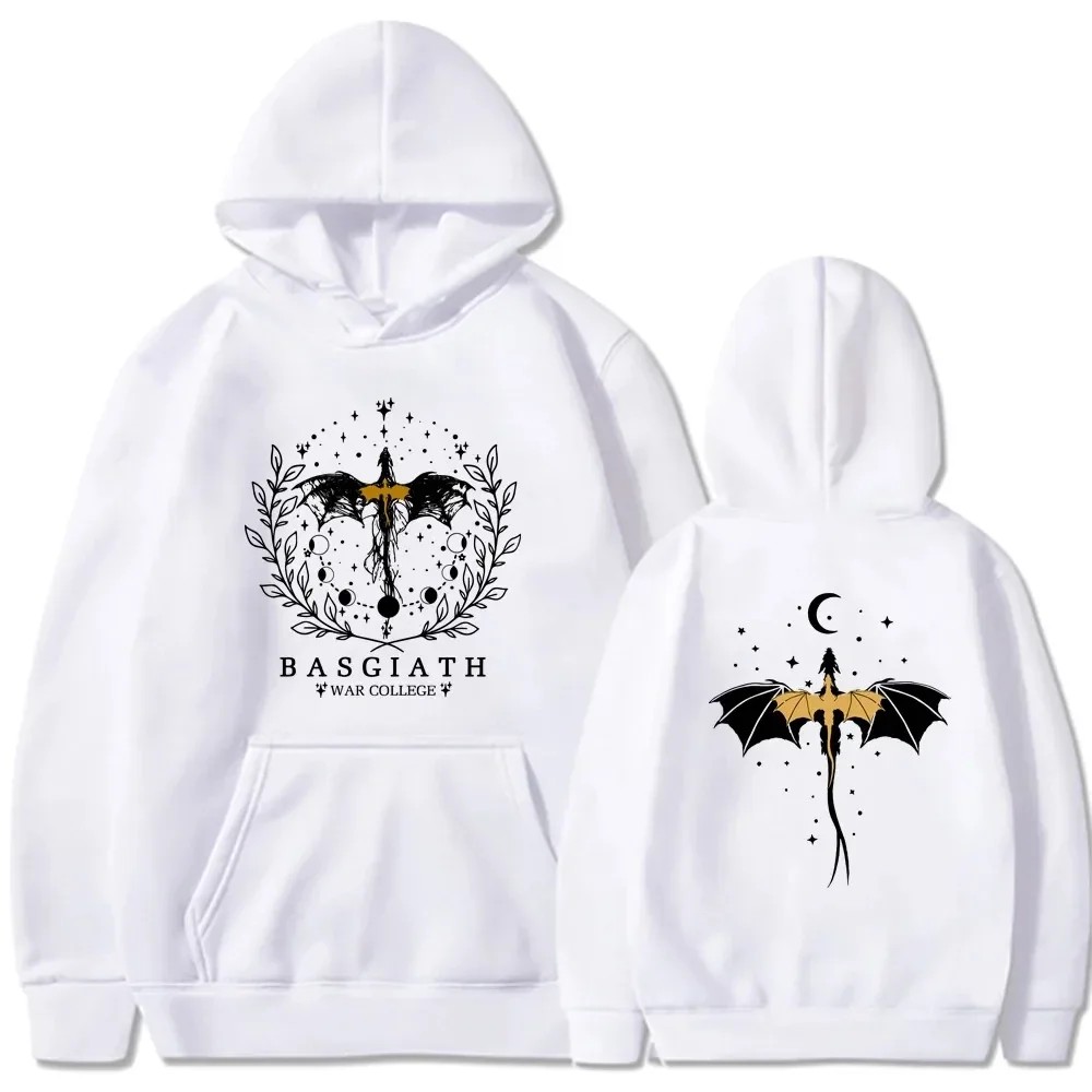 Basgiath War College Cotton Hoodies – Fourth Wing Printed Graphic Sweatshirt