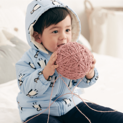 Puffer Jacket Penguin Blue