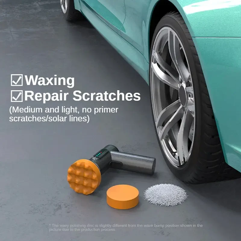 USB Rechargeable High-Speed Electric Car Waxing & Polishing Tool with Digital Display