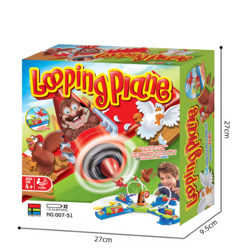 Looping Louie Spinning Plane Chicken, juego para robar pollo, interacción entre padres e hijos, rompecabezas de batalla, juego d