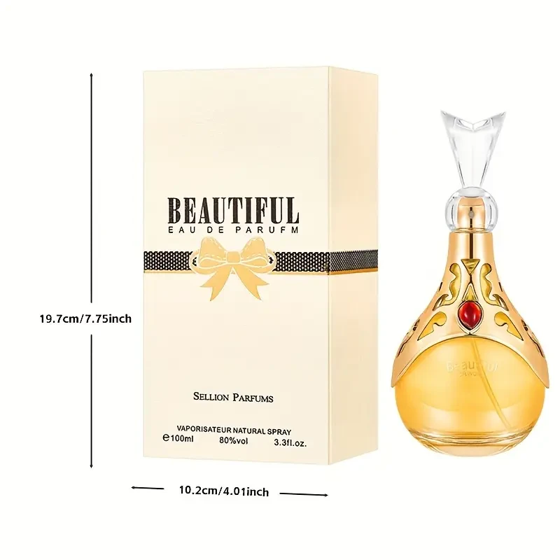 Luxurious Golden-Tone Women's Perfume