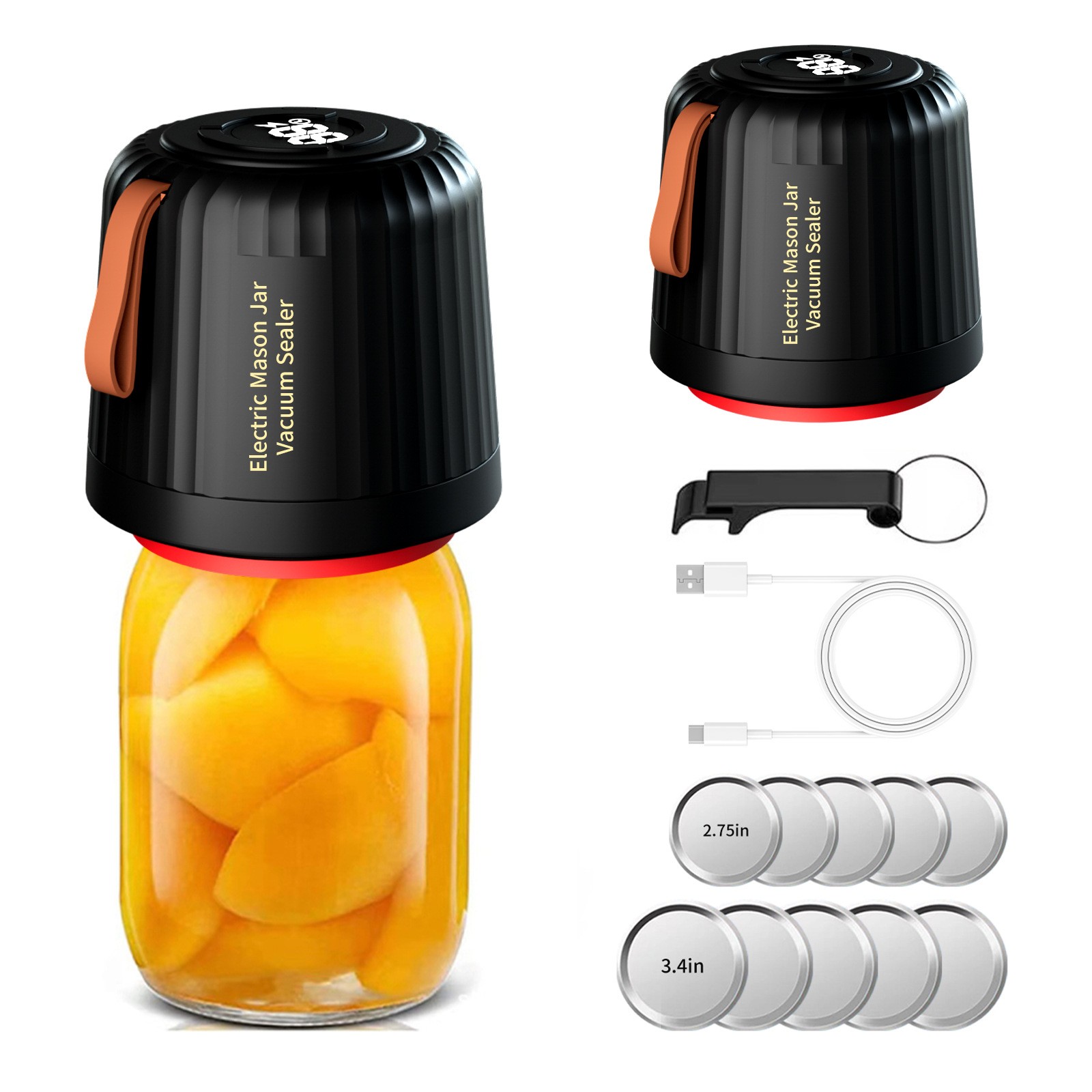 Mason Jar Vacuum Sealer Kit