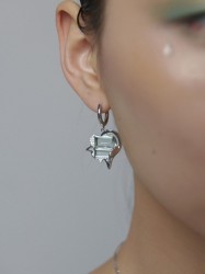 Summer New Products Daydream Series Mint Green Silver Earrings Earrings