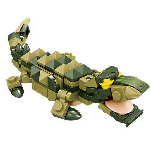 Animals Figures Fox Kangaroo Giraffe Figure Model Building Blocks Kits Toys For Children Wild Animal Kids Gifts