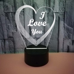 Valentine's Day Gift Colorful 3D Lamp Creative Touch