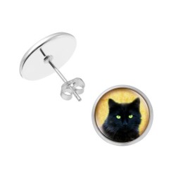 Personalised Pet Photo Earrings Customized Photo And Image Creative Earrings Personality Photo Family Photo Baby Child Dad Mom Brothers Sisters Parents Family Portrait Stud Earrings Customize