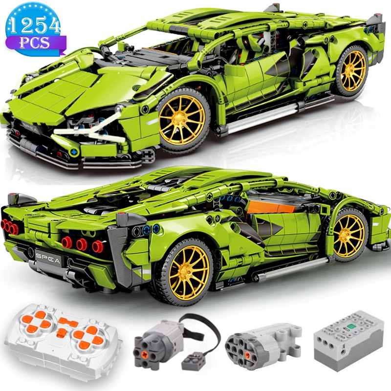 Technical Building Blocks Racing Car