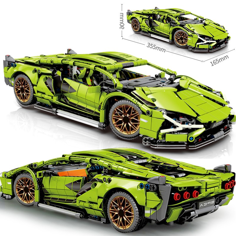 Technical Building Blocks Racing Car