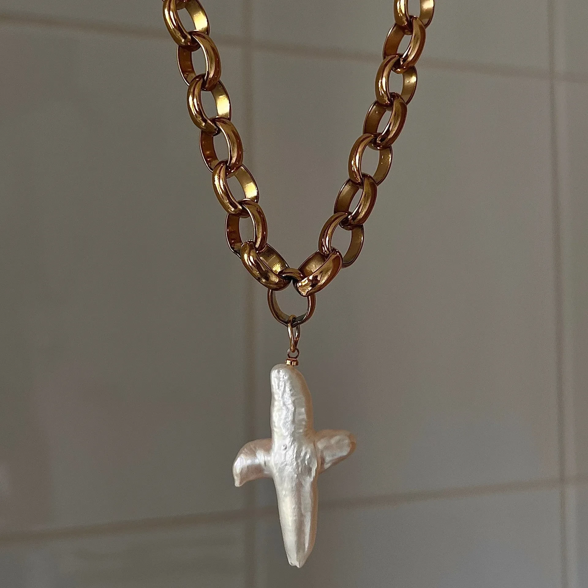 Cross Retro Baroque Style Necklace