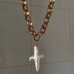 Cross Retro Baroque Style Necklace