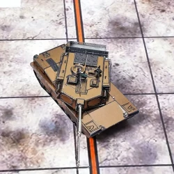 1pc 3D DIY Metal Model Kit Mixed Color Abrams Tank Model