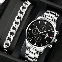 Fashion Men’s Stainless Steel Quartz Watch