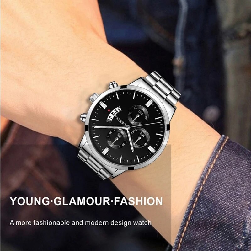 Fashion Men’s Stainless Steel Quartz Watch