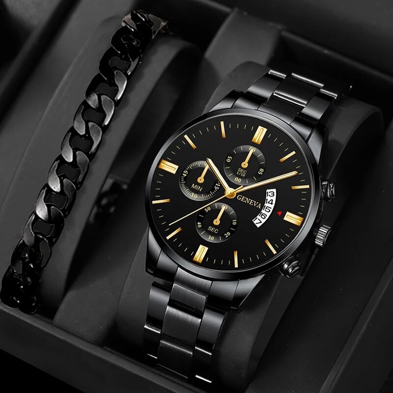 Fashion Men’s Stainless Steel Quartz Watch