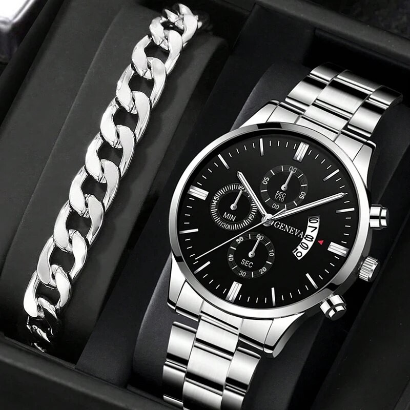 Fashion Men’s Stainless Steel Quartz Watch