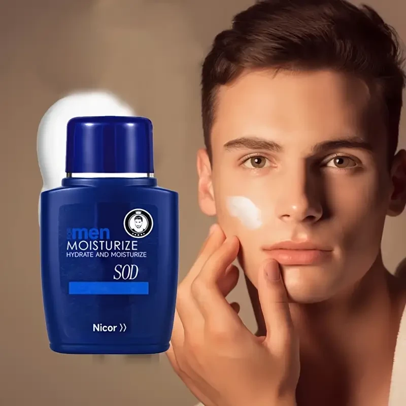 Nicor Men's 4pcs Skincare Set - Hydrating Face Wash, Moisturizing Cream, Toner & Shaving Stick, Day & Night Care, Cleansing & Hydration for All Skin Types with Collagen, Hypoallergenic & Paraben-Free, Skin Care Accessories