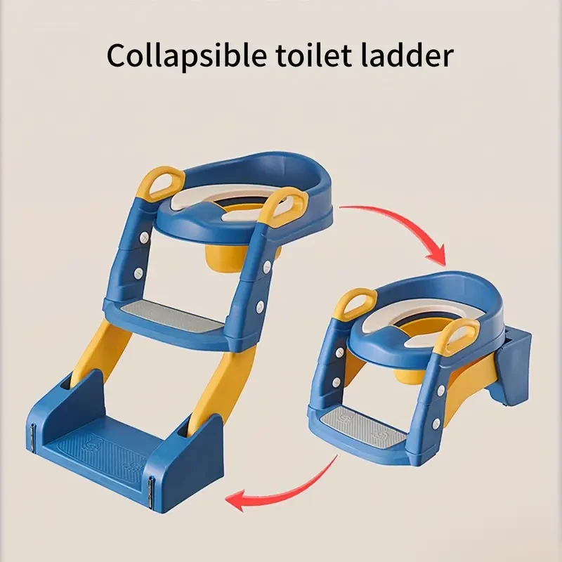 Potty Training Seat, Adjustable Toilet Potty Chair With Sturdy Non-Slip Step Stool Ladder, Handles And Splash Guard