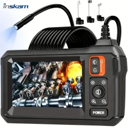 "Explore the INSKAM 4.3-inch Industrial Endoscope – the ultimate inspection tool for vehicle maintenance, machine checks, blockage removal, and more. Featuring a waterproof 8mm HD camera, 2000mAh battery, and flexible cable options. Perfect for New Zealan