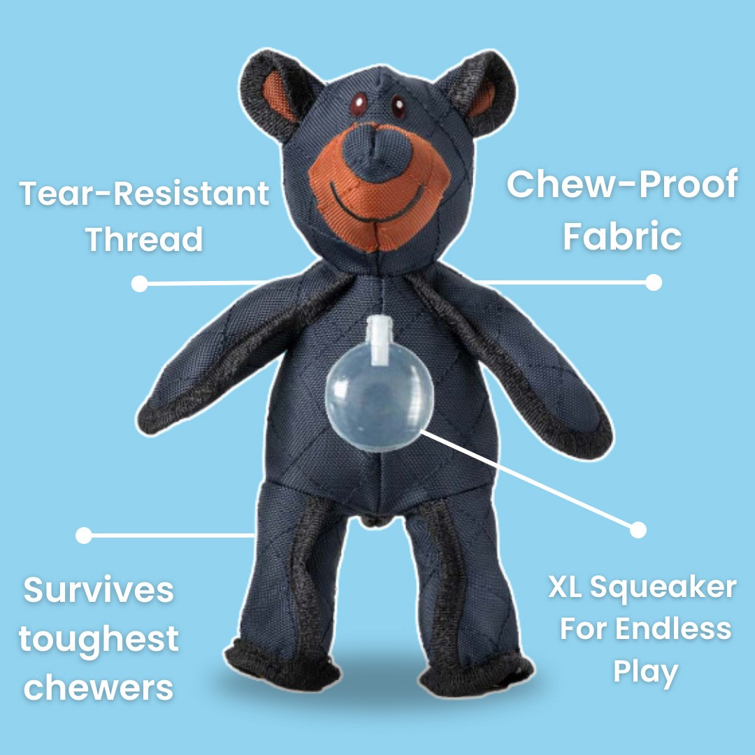 Indestructible Bear Dog Toy