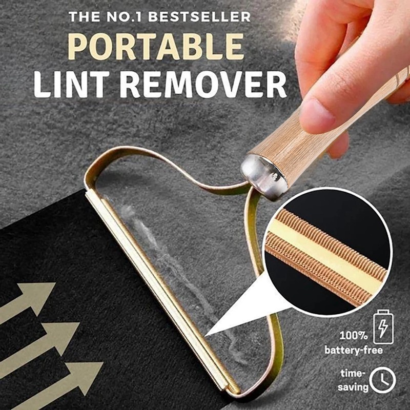 Portable Manual Lint Remover Brush – Pet Hair, Fabric Shaver, and Fuzz Cleaner for Sofa, Clothes, and More