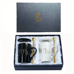 Mr & Mrs Ceramic Coffee Mug Set