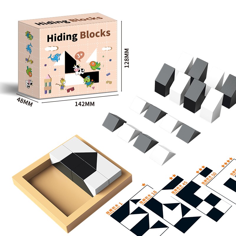 Puzzles Hidden Building Blocks Puzzles Toys