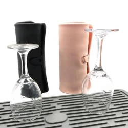 Foldable Silicone Drain Pad Non-slip Drain Drying Flume Draining Mat Non-slip Placemat For Kitchen Accessories