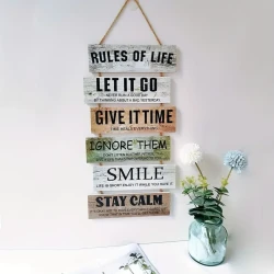 1pc Vintage Wooden Decoration Hang Tag