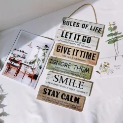 1pc Vintage Wooden Decoration Hang Tag
