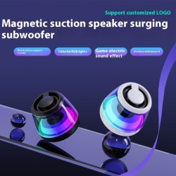 Portable Wireless Sound Ambience Light Bluetooth Magnetic Mini Speaker