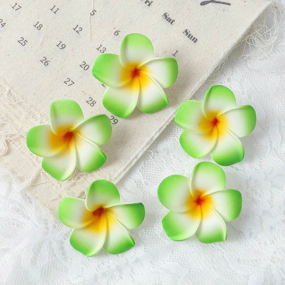 10Pcs Artificial Hawaii PE Foam Flowers – 5cm DIY Flower Set